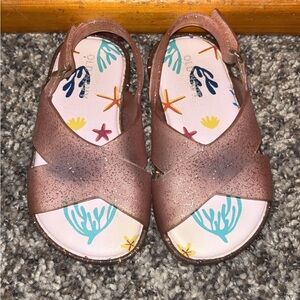 Old Navy Glittery Brown Kids Sandals